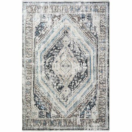 MAYBERRY RUG 2 ft. 1 in. x 3 ft. 3 in. Oxford Ashton Area Rug, Gary OX9408 2X3